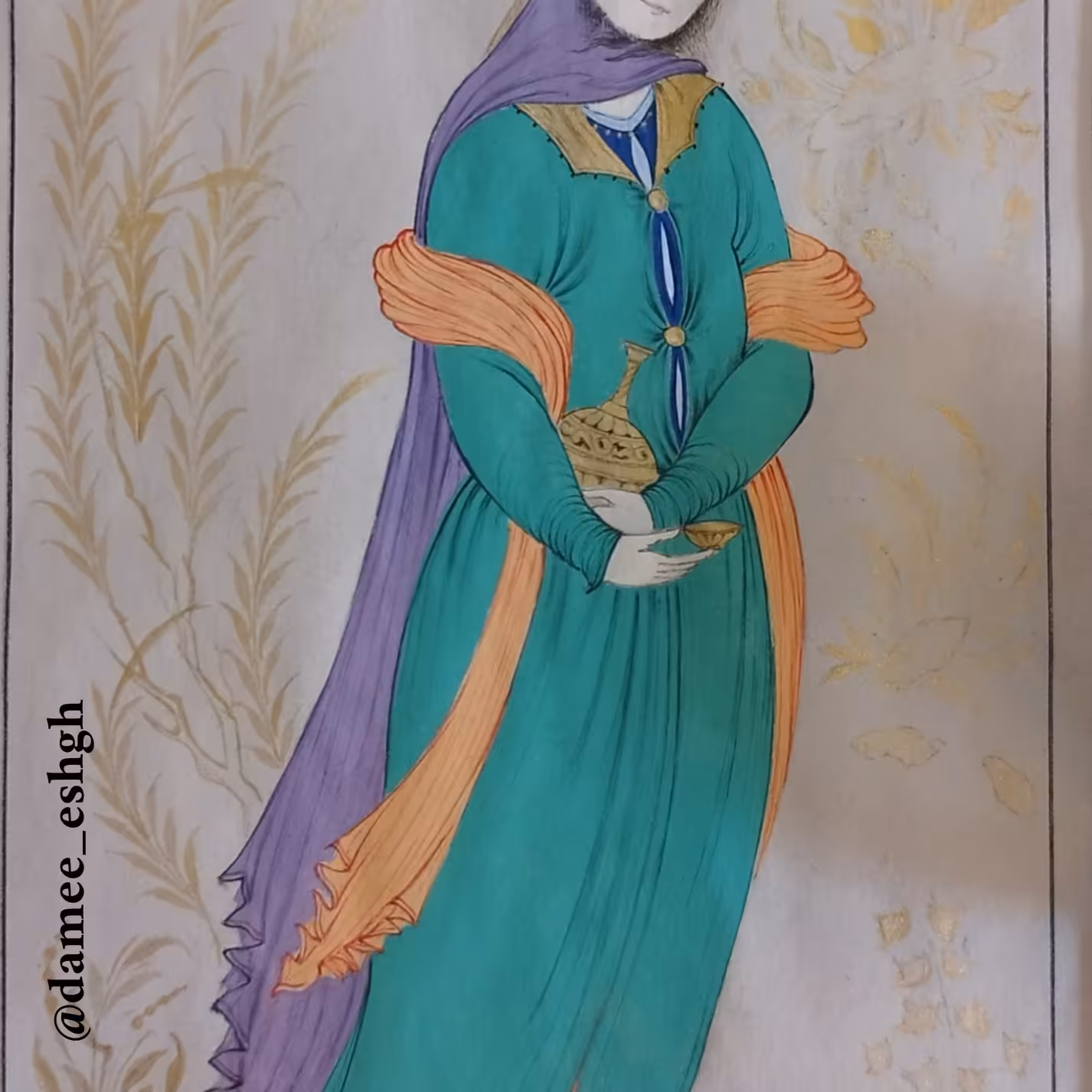 تابلو نقاشی بانوی صفوی