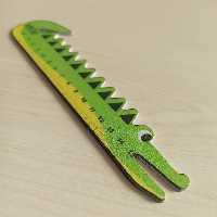 خط کش 15 سانتی چوبی - mdf - تمساح