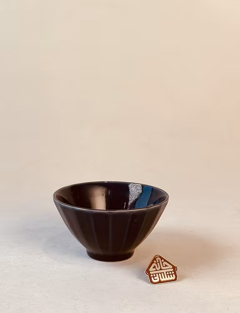 پیاله طرح روستیک سورمه ای کد002457