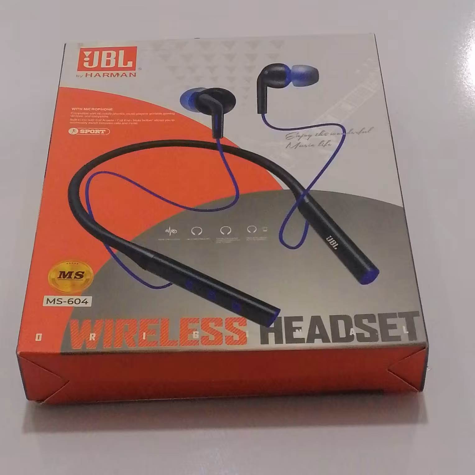 هندزفری بلوتوثی گردنی JBL MS-604 مشکی