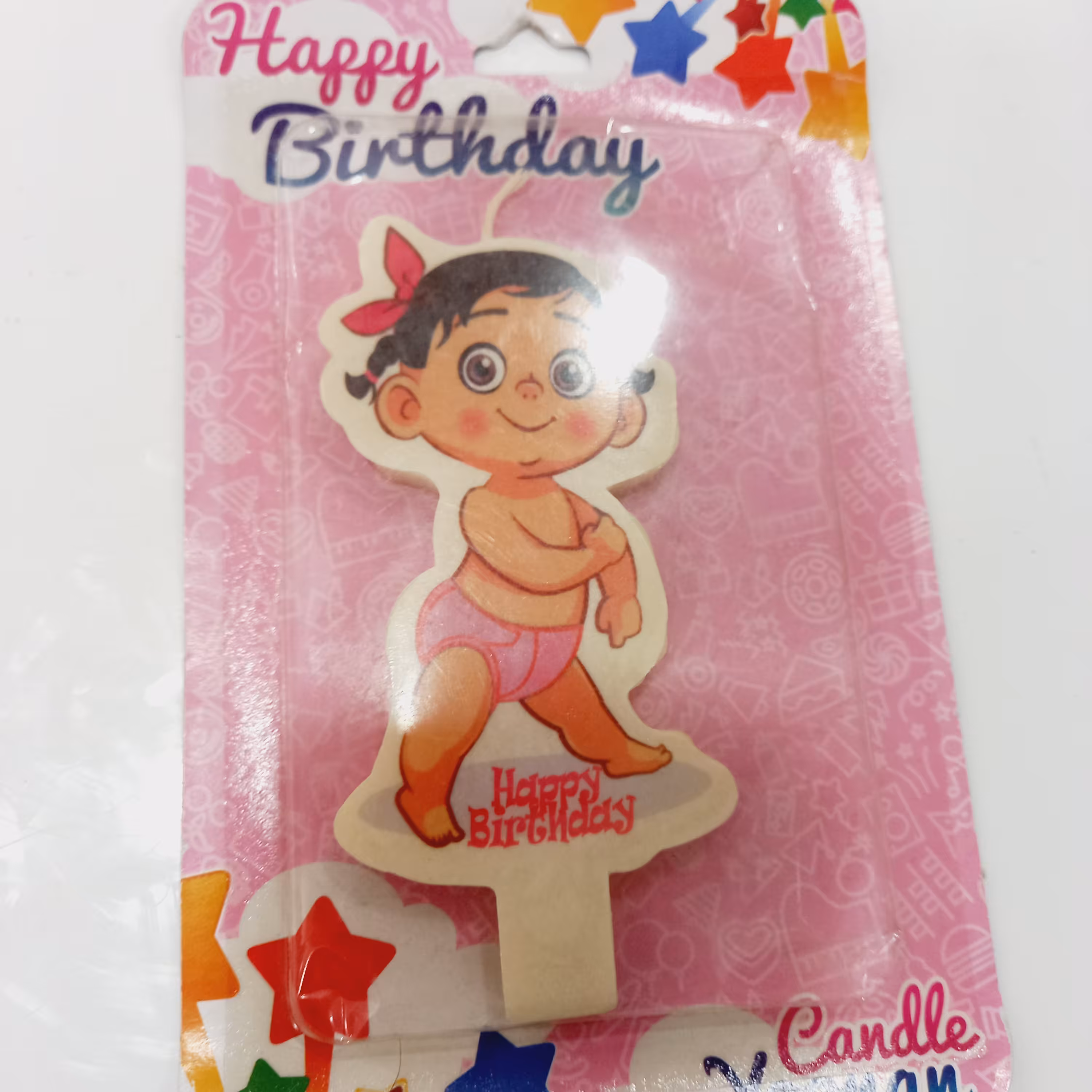 شمع تولد شخصیت کودک دختر 