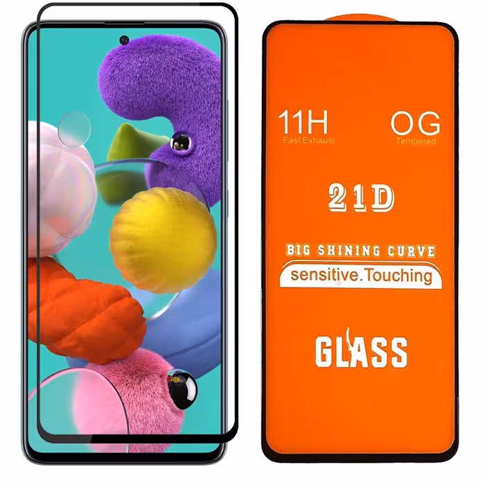 محافظ صفحه نمایش تمام صفحه مناسب برای سامسونگ Galaxy A71