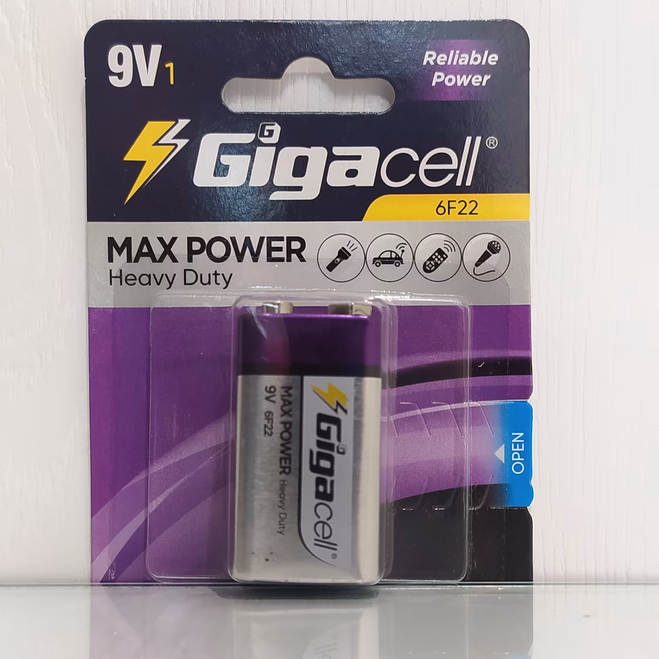 باتری 9 ولت  کتابی MAX POWER  گیگاسل