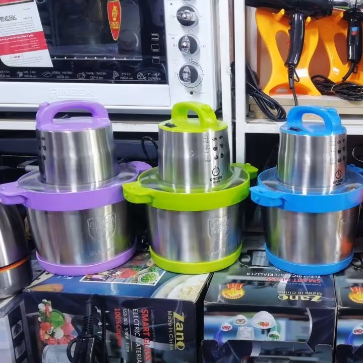 خردکن سایز بزرگ 6 لیتری کاسه استیل