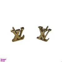 گوشواره طلا 18 عیار زنانه طرح ال وی کد 556