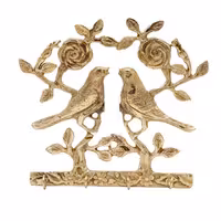 جا کلیدی برنز اصل طرح گل و بلبل آلیاژ 80 درصد