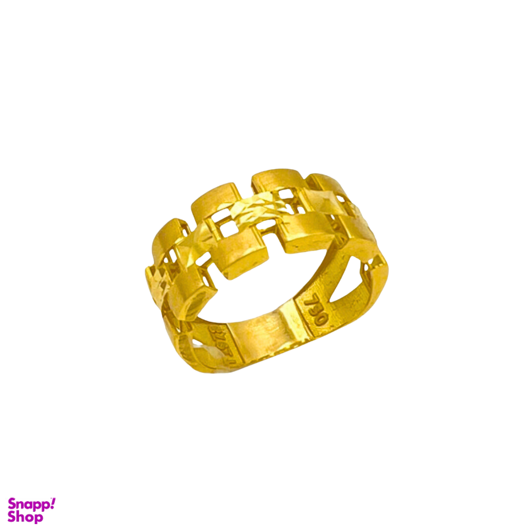 انگشتر 18 عیار طلا زنانه مدل رولکس کد 27435