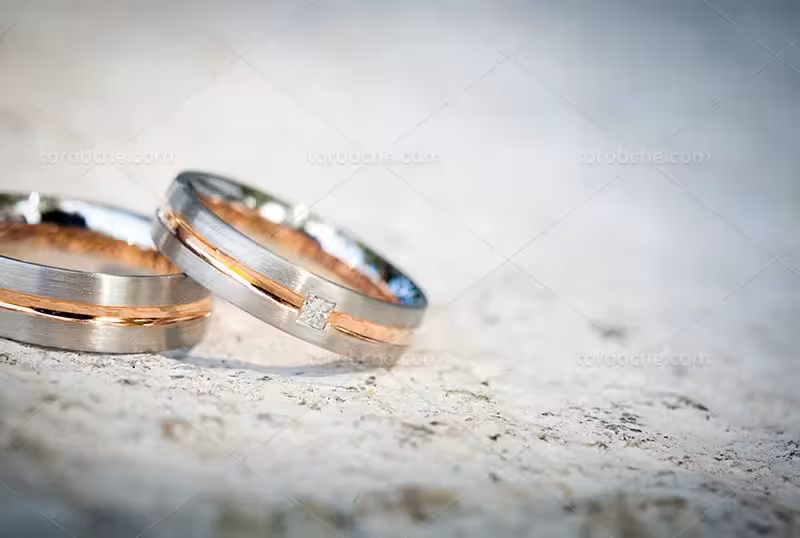 عکس ست حلقه عروس و داماد زیبا | گرافیک با طعم تربچه