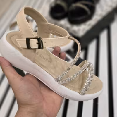 کفش صندل تابستانی کفی طبی زیره پیو نگینی 297