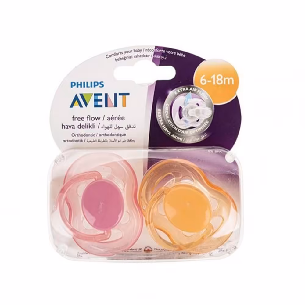 پستانک دو عددی ارتودنسی 6 تا 18 ماه کلاسیک فیلیپس اونت Philips avent