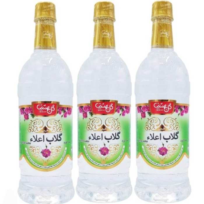 گلاب اعلای گل بهشت یک لیتری بسته 6 عددی