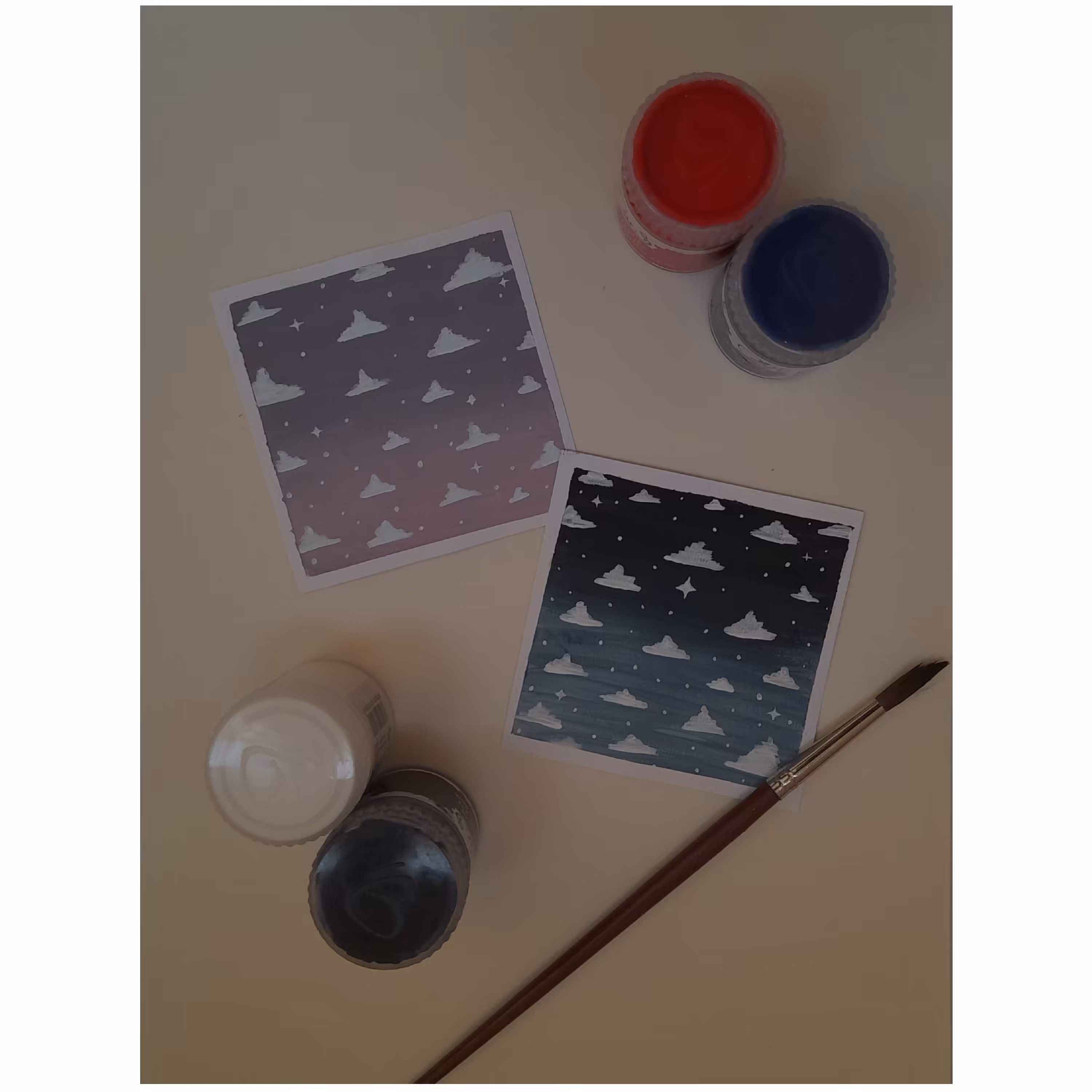 پک دوتایی پوستر آسمان شب و آسمان روز