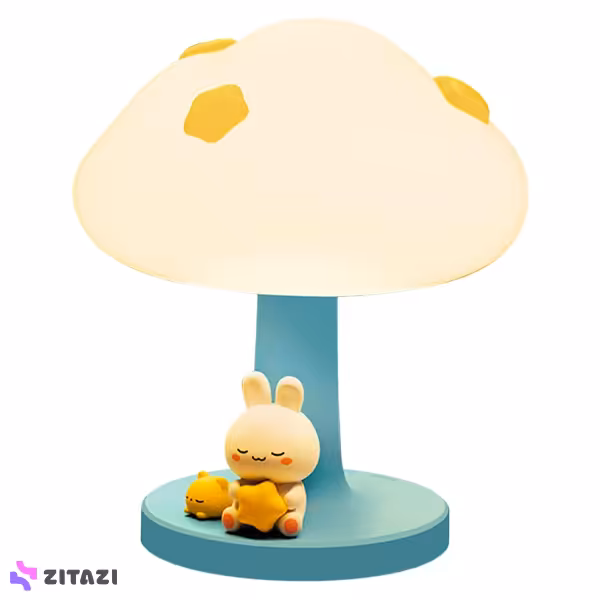 چراغ خواب اتاق کودک مدل خرگوش و قارچ