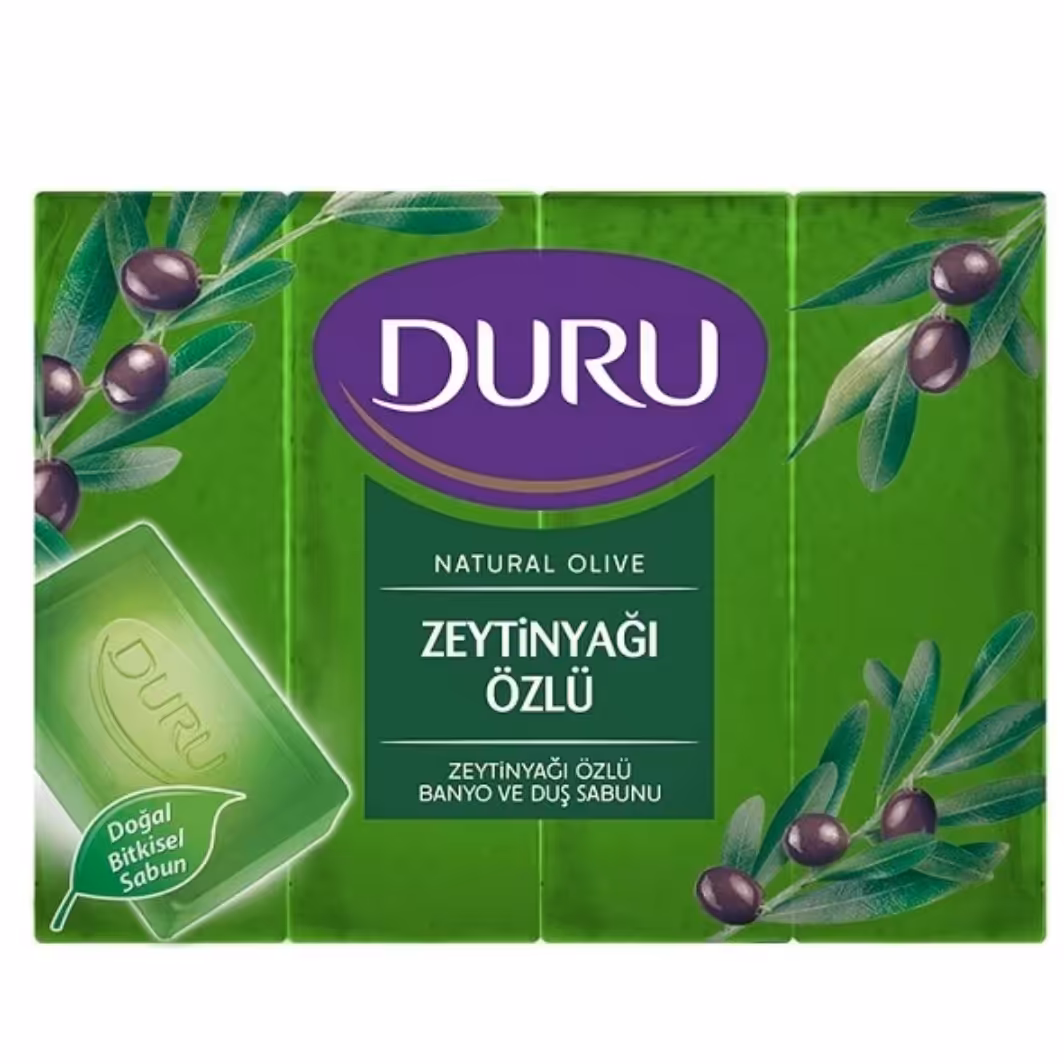 پک 4 عددی صابون شستشو دورو ترکیه مدل zeytinyagi وزن 600 گرم
