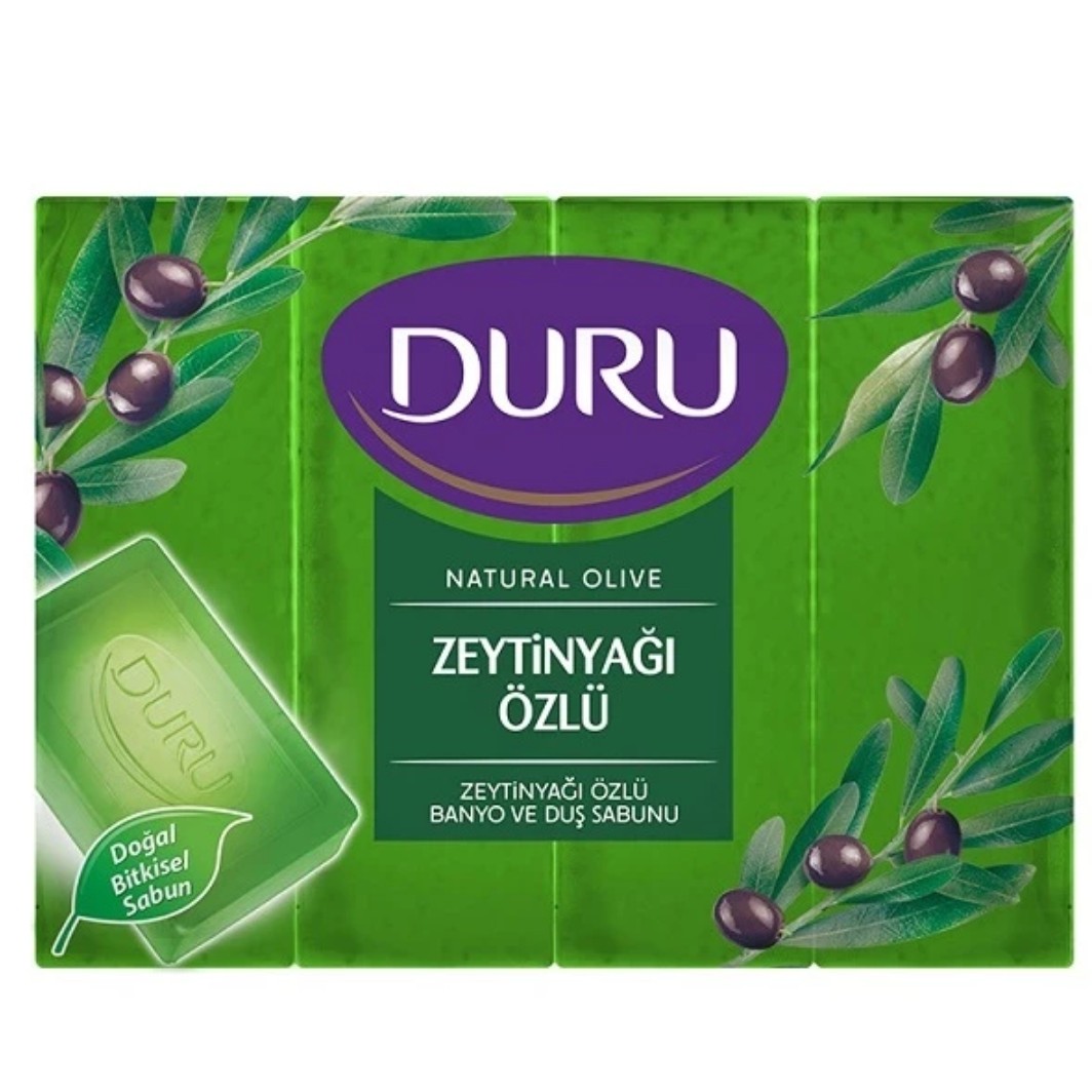 پک 4 عددی صابون شستشو دورو ترکیه مدل zeytinyagi وزن 600 گرم