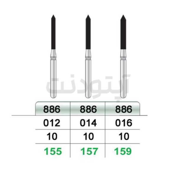 فرز سیلندر بلند الماسه تراش تیزکاوان | 886