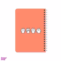 دفترچه یادداشت بامبیلیپ مدل چوبی طرح خرگوش و شکلک کد 6252423