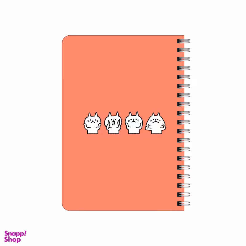 دفترچه یادداشت بامبیلیپ مدل چوبی طرح خرگوش و شکلک کد 6252423