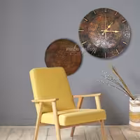 ساعت همرا با  دایره همشکل. ارسال رایگان 35 و 28 سانتی و ضخامت 1 سانت