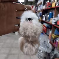 جا سوئیچی و آویز عروسکی مدل 3 کرمی 