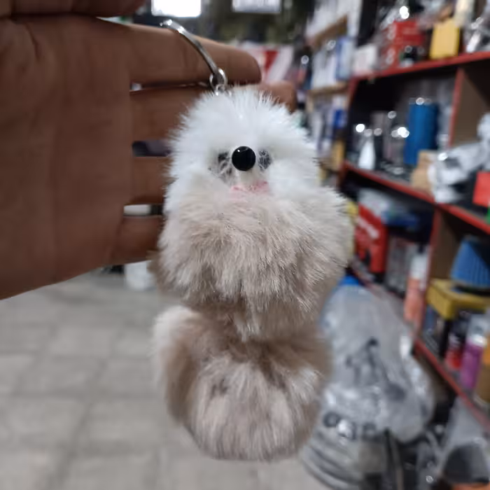 جا سوئیچی و آویز عروسکی مدل 3 کرمی 