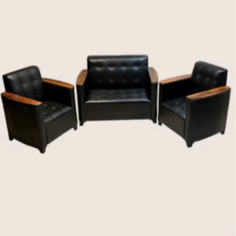 ست مبل اداری دسته وکیوم  بدون جلو مبلی