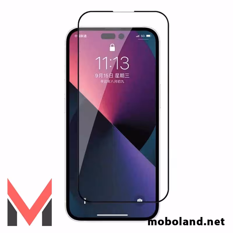 قیمت گلس تمام صفحه اپل آیفون iPhone 14 Pro Max - موبولند