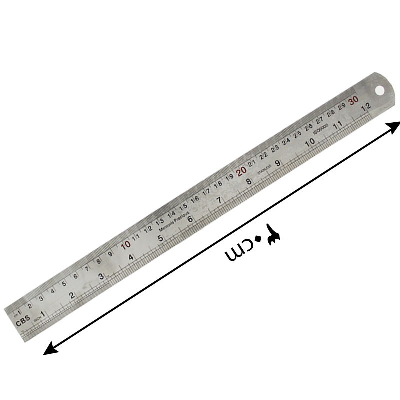 خط کش 30cm فلزی