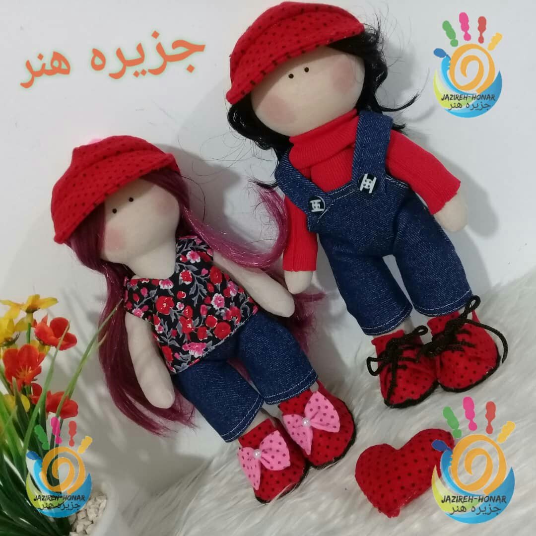 ست عروسک روسی دختر و پسر پک دو عددی