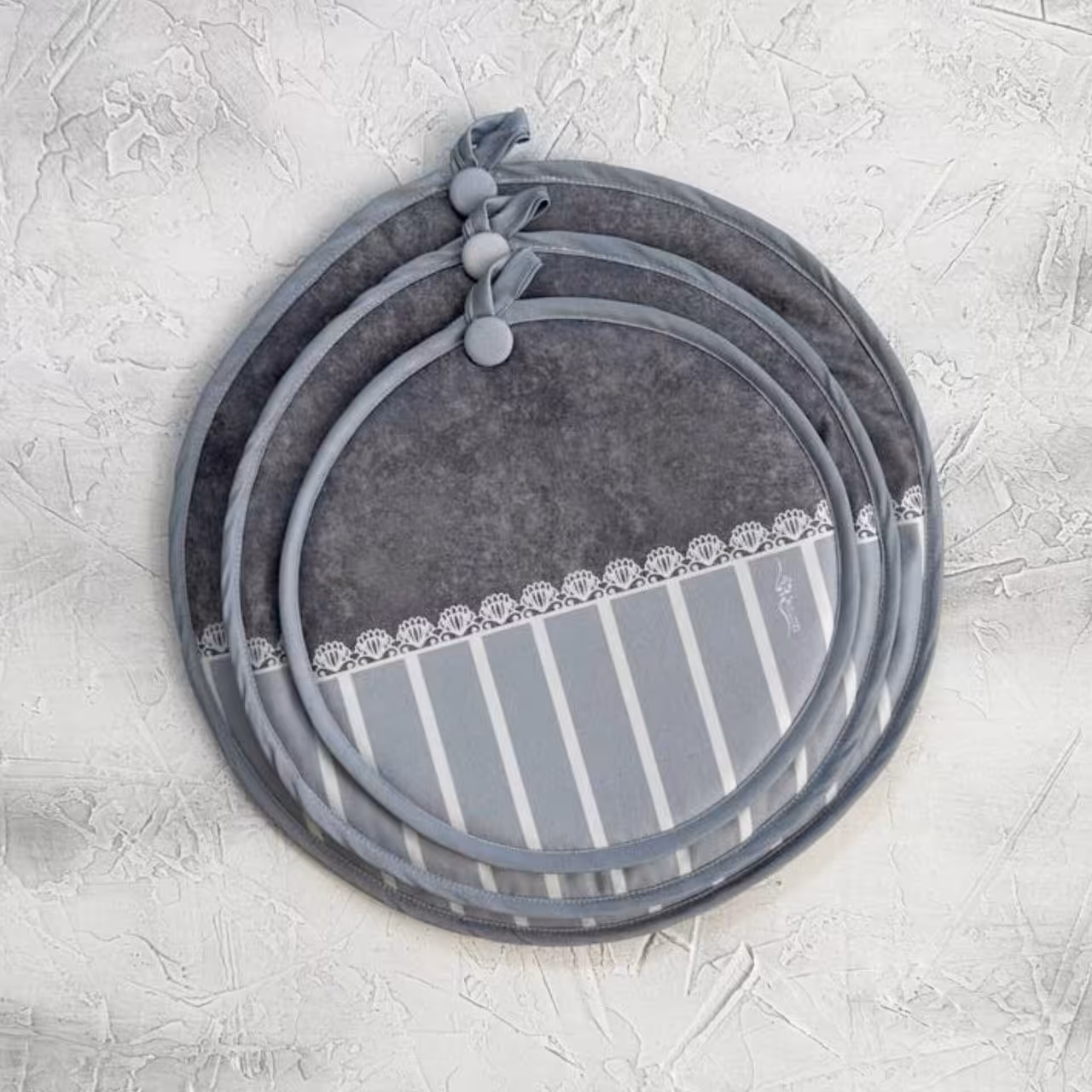 دمکنی مخمل نسوز پشت هلال مدل نیایش طرح 59