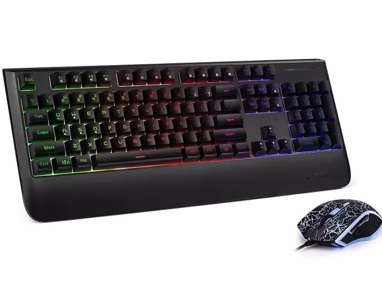 ماوس و کیبورد با سیم گیمینگ رپو مدل وی 110