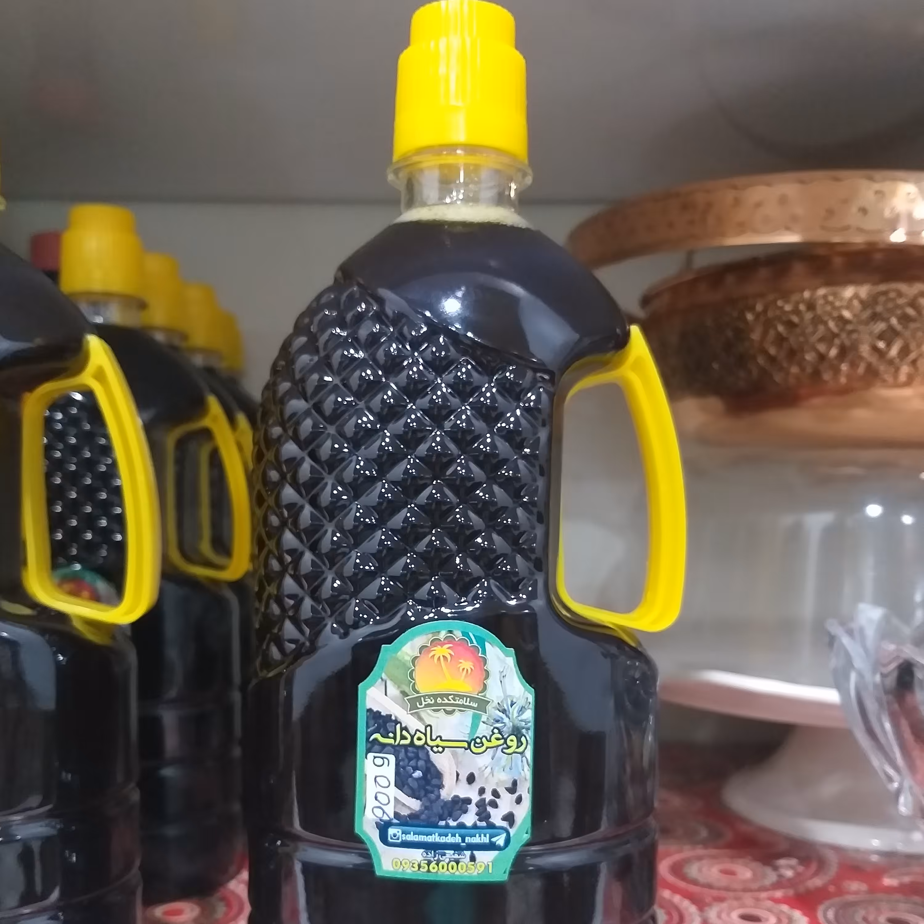 روغن سیاهدانه هندی یک لیتری. اعلاء بدون لرد. تولید شده به روش پرس سرد (پس کرایه)