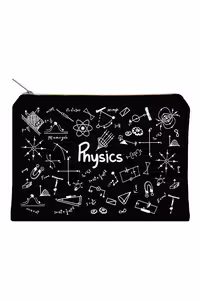 زیپ کیف سایز A5 Physics مشکی دات نوت