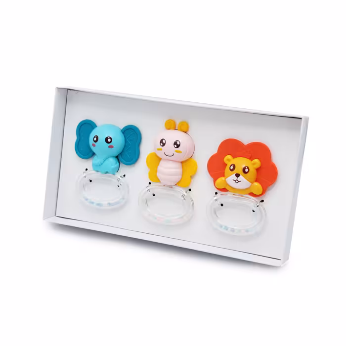 ست جغجغه دندانگیر 3 تکه هانگر Huanger 0127