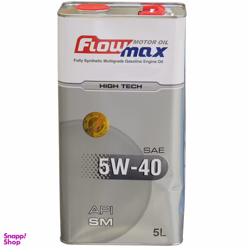 روغن موتور بنزینی فلومکس مدل 5W-40 SM حجم 5 لیتر