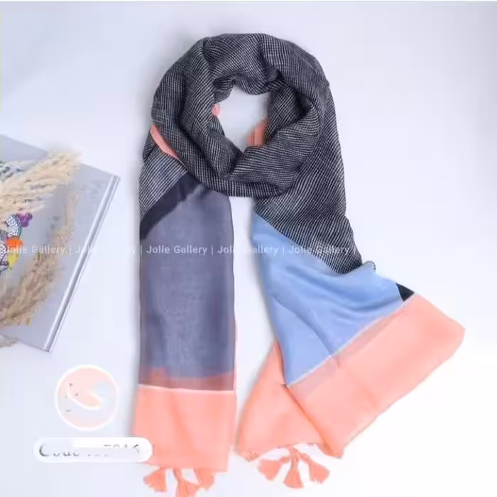 شال وارداتی نخی منگوله دارر