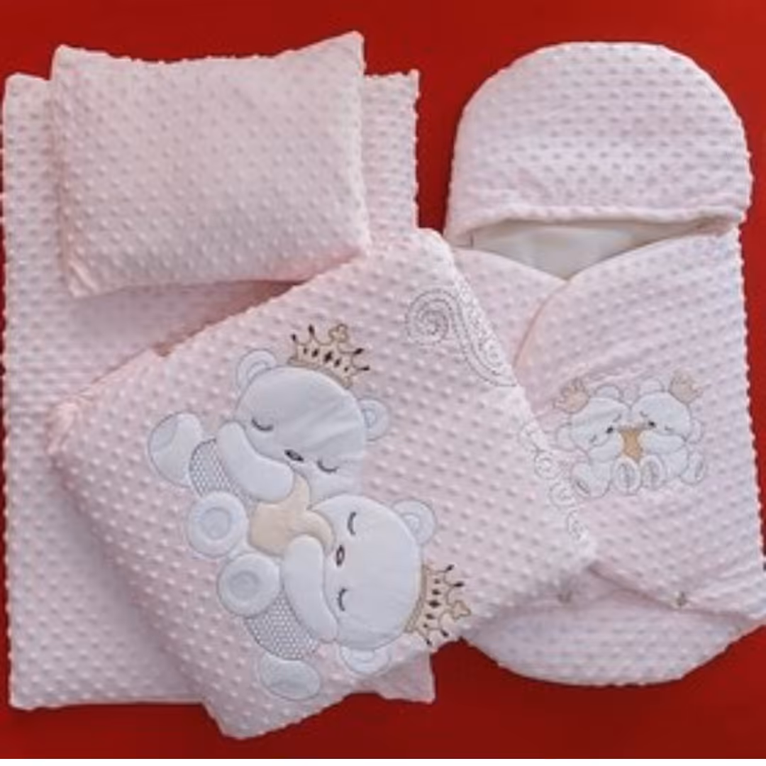 ست خواب  مخمل اعلا صورتی 