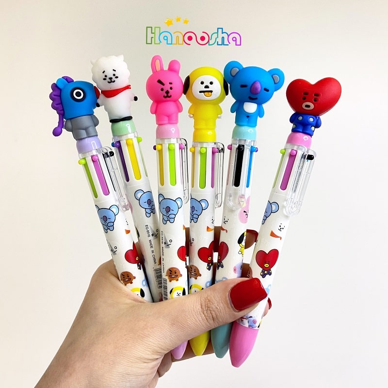 خودکار کاراکتر عروسکی اعضای BTS شش رنگ