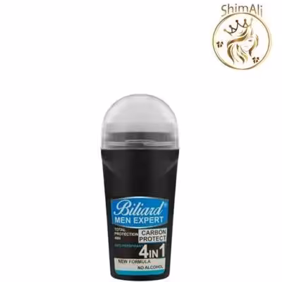 مام رول ضد تعریق مردانه بیلیارد مدل Carbon Protect حجم 80 میلی لیتر