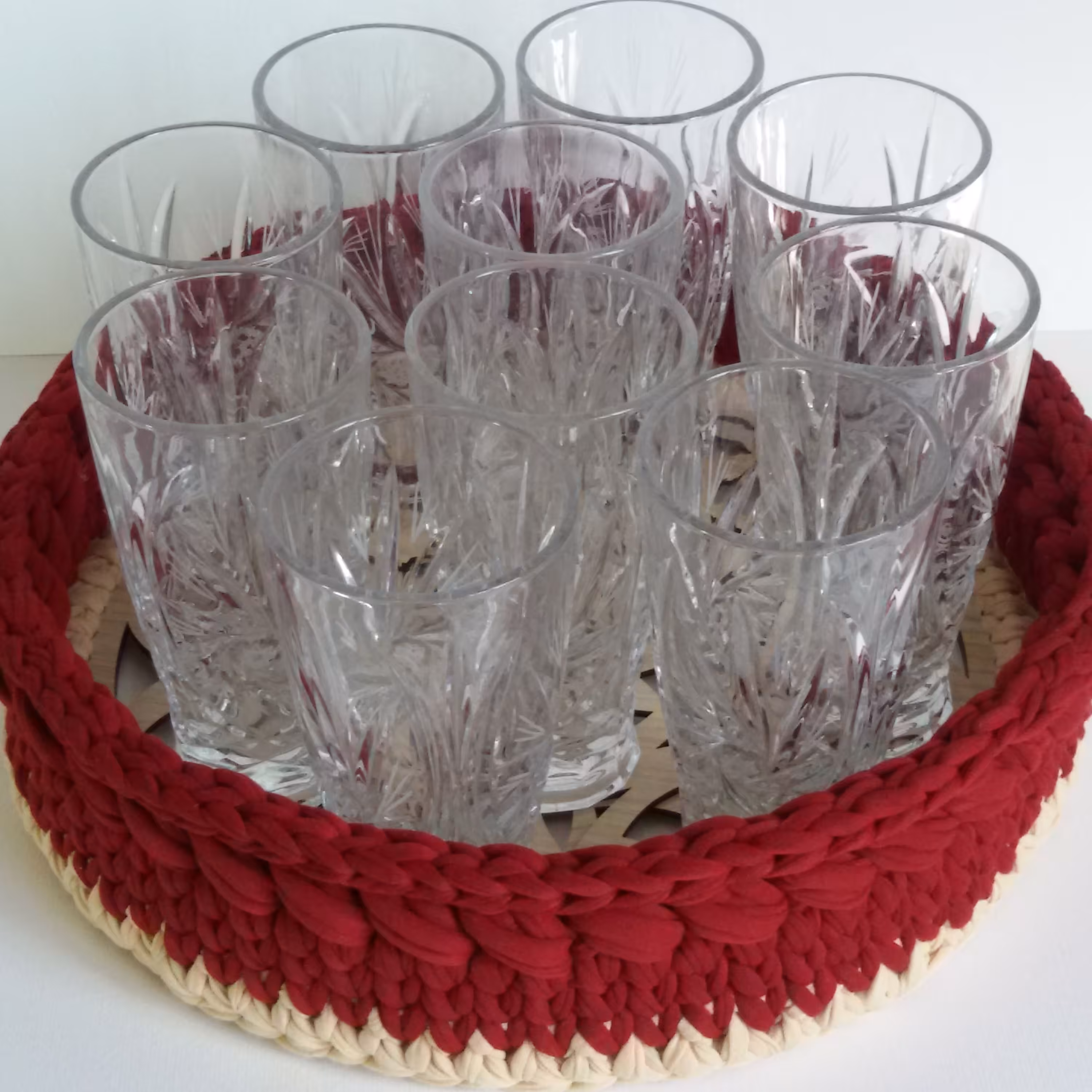 سینی یا ظرف نان یا ظرف میوه ی تریکو سایز 30