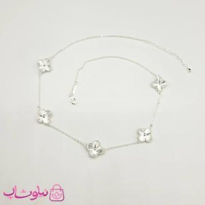 گردنبند زنانه ونکلیف فول آبکاری نقره کیفیت مستر کد 430