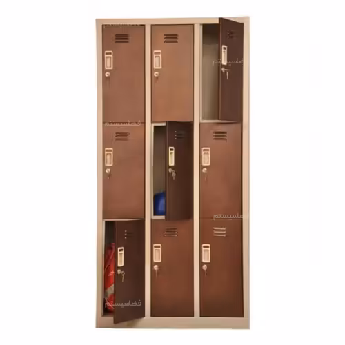 کمد رختکن فلزی 9 درب کد 536