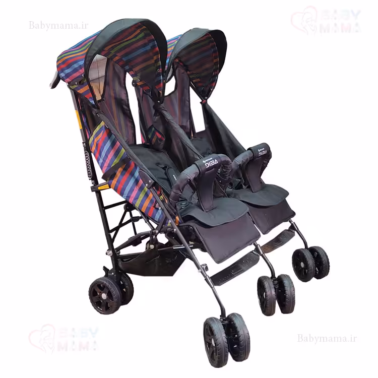 کالسکه عصایی دو قلو دیبا پلاس دلیجان