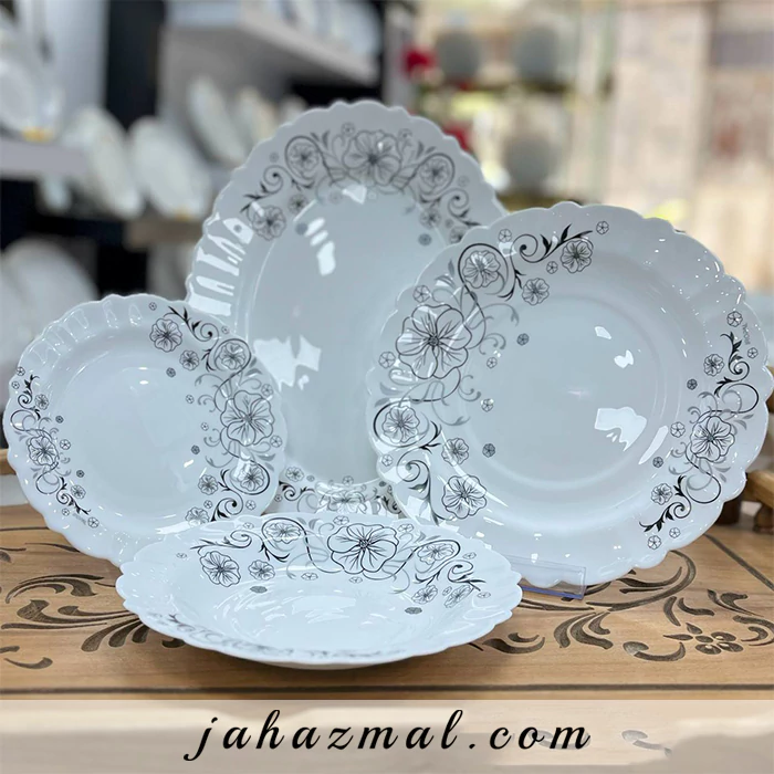 سرویس آرکوپال مقصود طرح استیما مشکی 25 پارچه