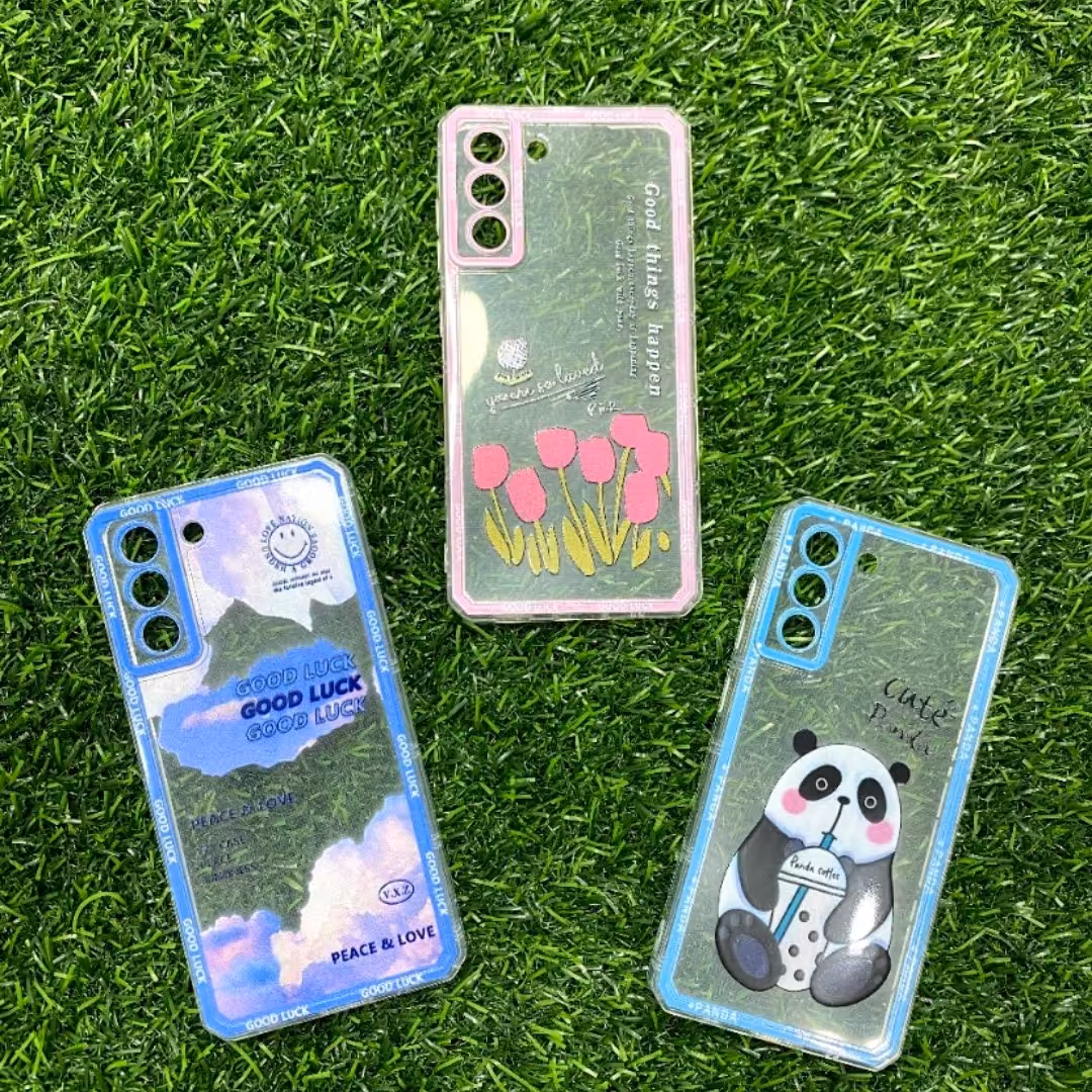 قاب شفاف طرح دار سامسونگ S21 Fe