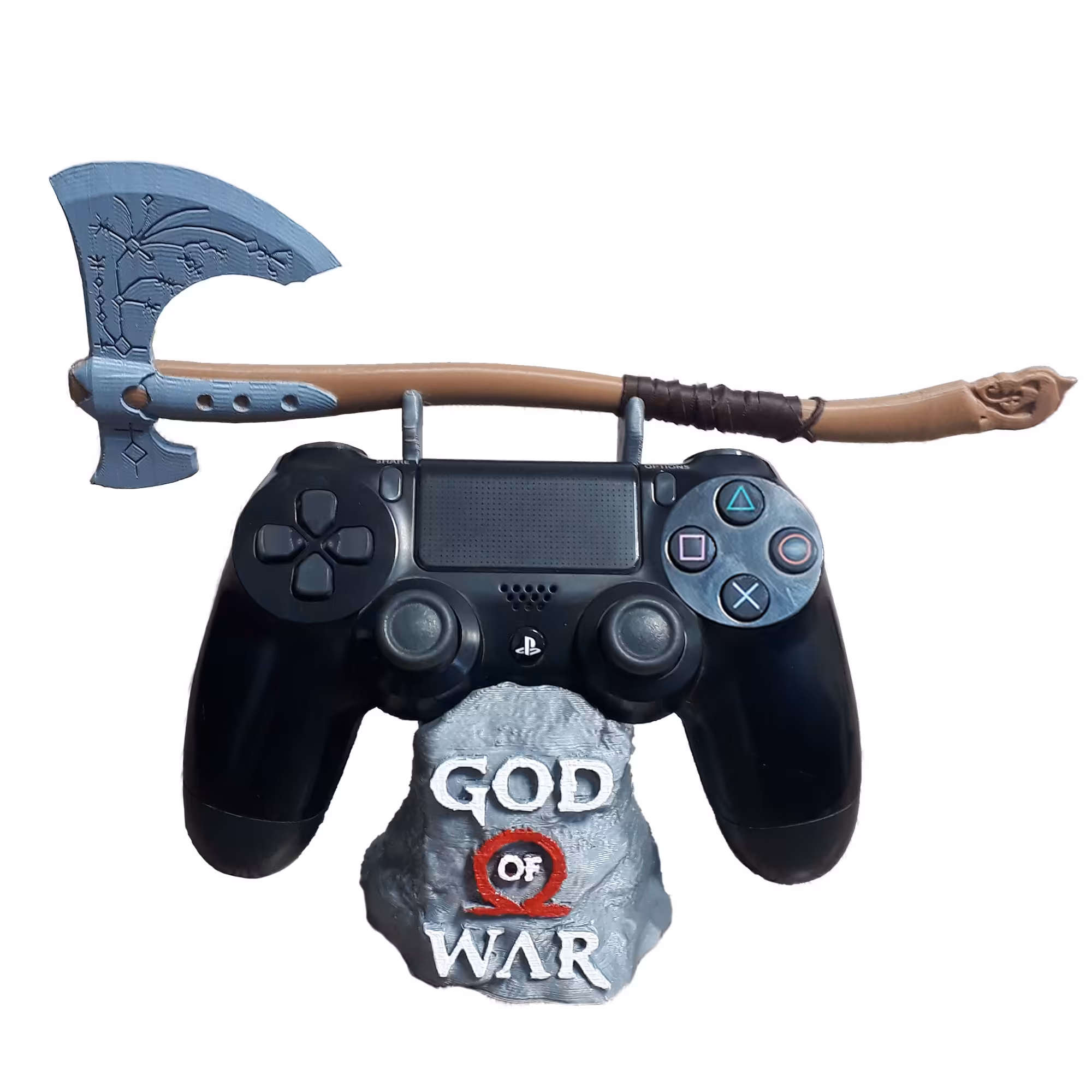 استند دسته پلی استیشن 4 مدل خدای جنگ رنگ نقره ای