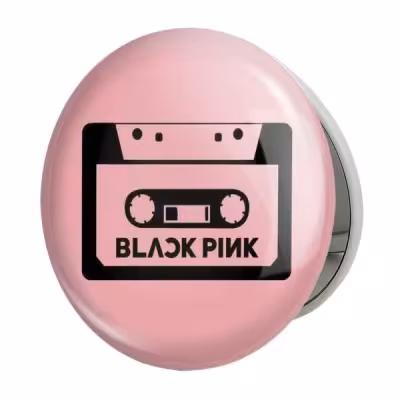 آینه جیبی خندالو طرح گروه بلک پینک Black Pink مدل تاشو کد 3112