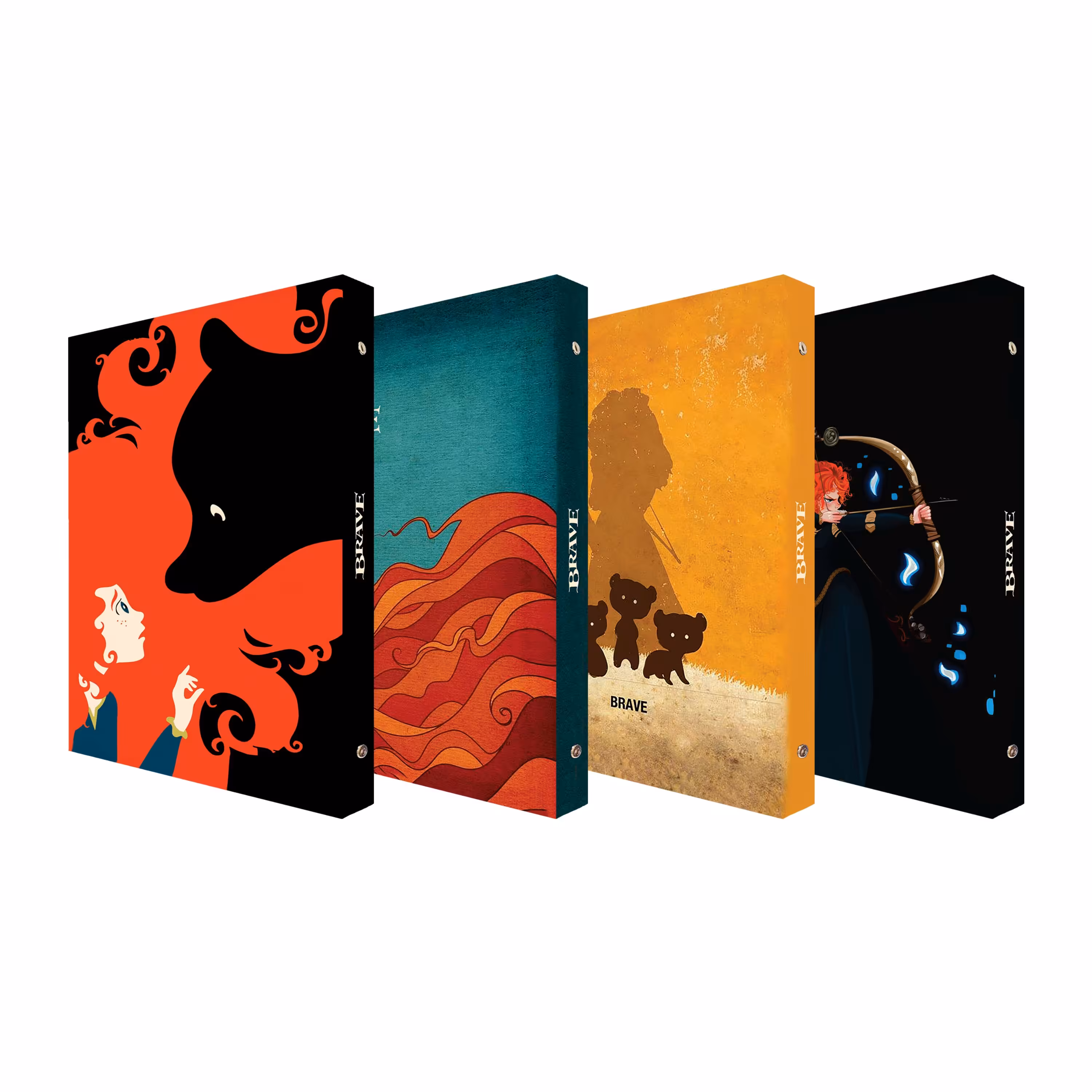 دفتر کلاسوری 100 برگ پدیده نقش مدل 26 حلقه کالکشن انیمیشن طرح براوbraveبسته4عددی