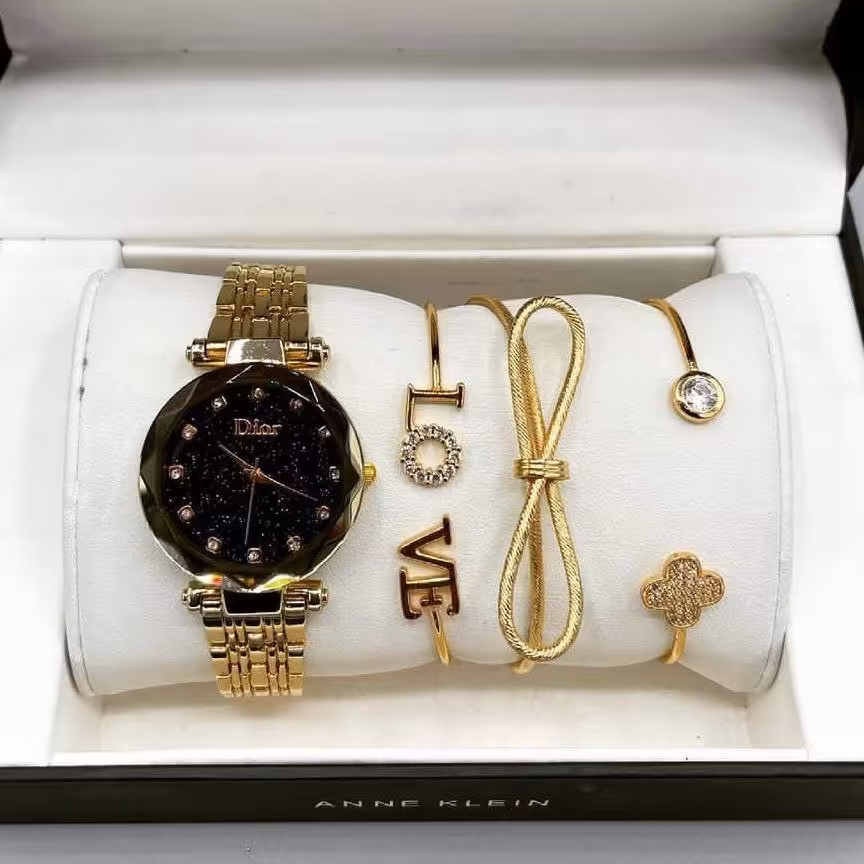 پک کامل ساعت و دستبند باکس کامل ساعت و دستبند دخترونه ست ساعت و دستبند ساعت و دستبند کادوی ولنتاین ست ساعت و دستبند