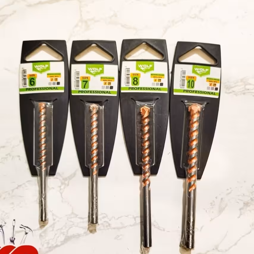 مته گرانیت حرفه ای  Wolfدر بسته های 4عددی محصول فروشگاه وهاب زاده